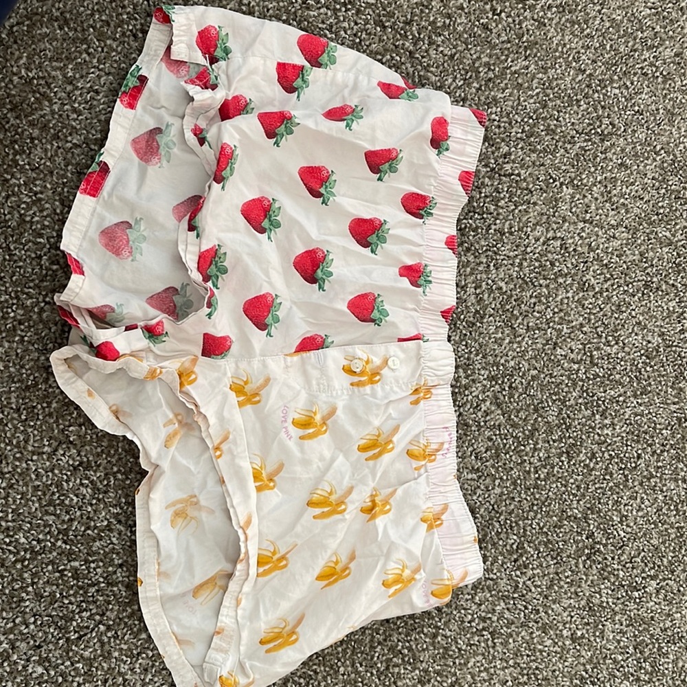 Pink sleep shorts